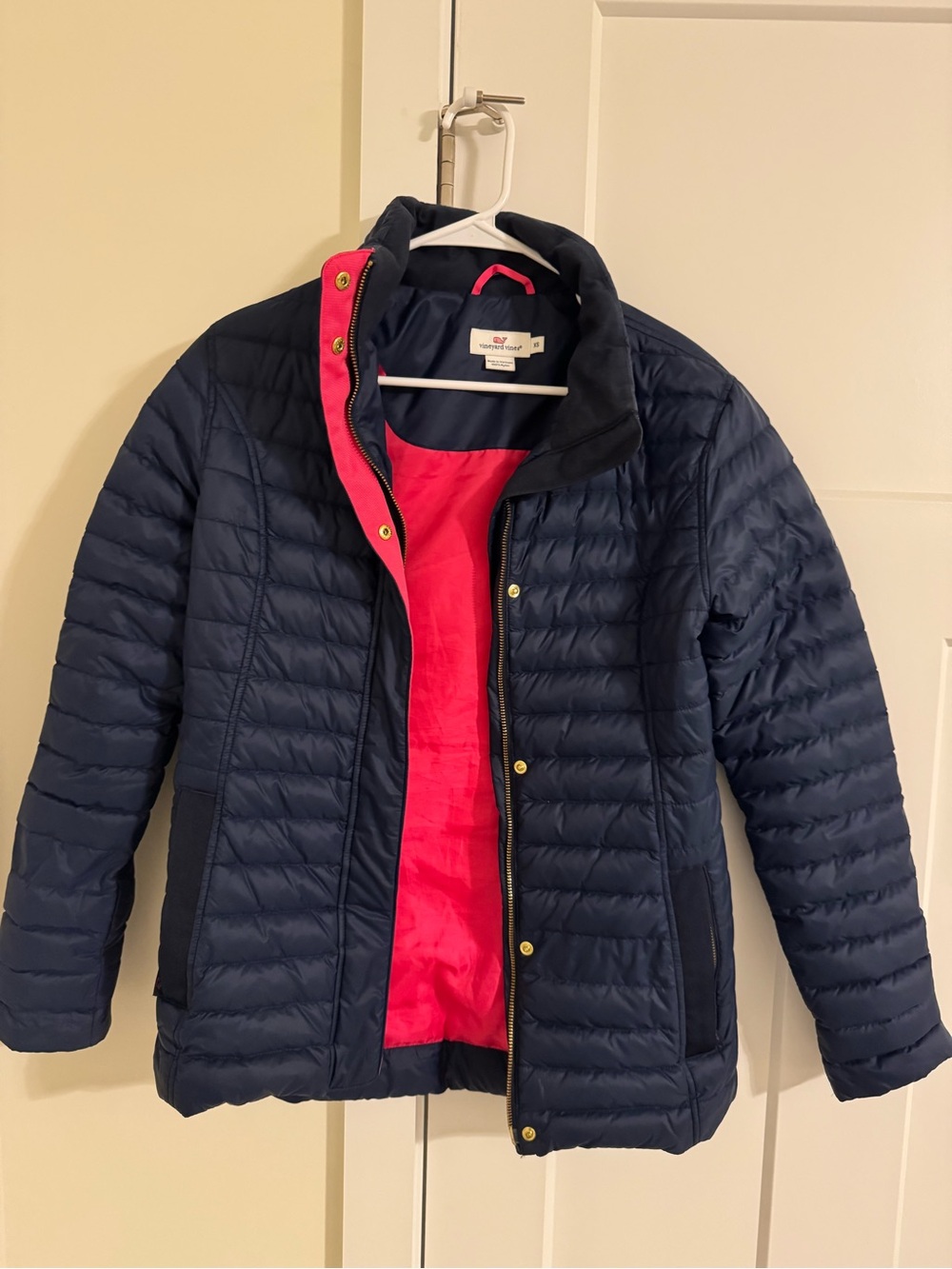 Vineyard Vines Navy Puffer Jacket
